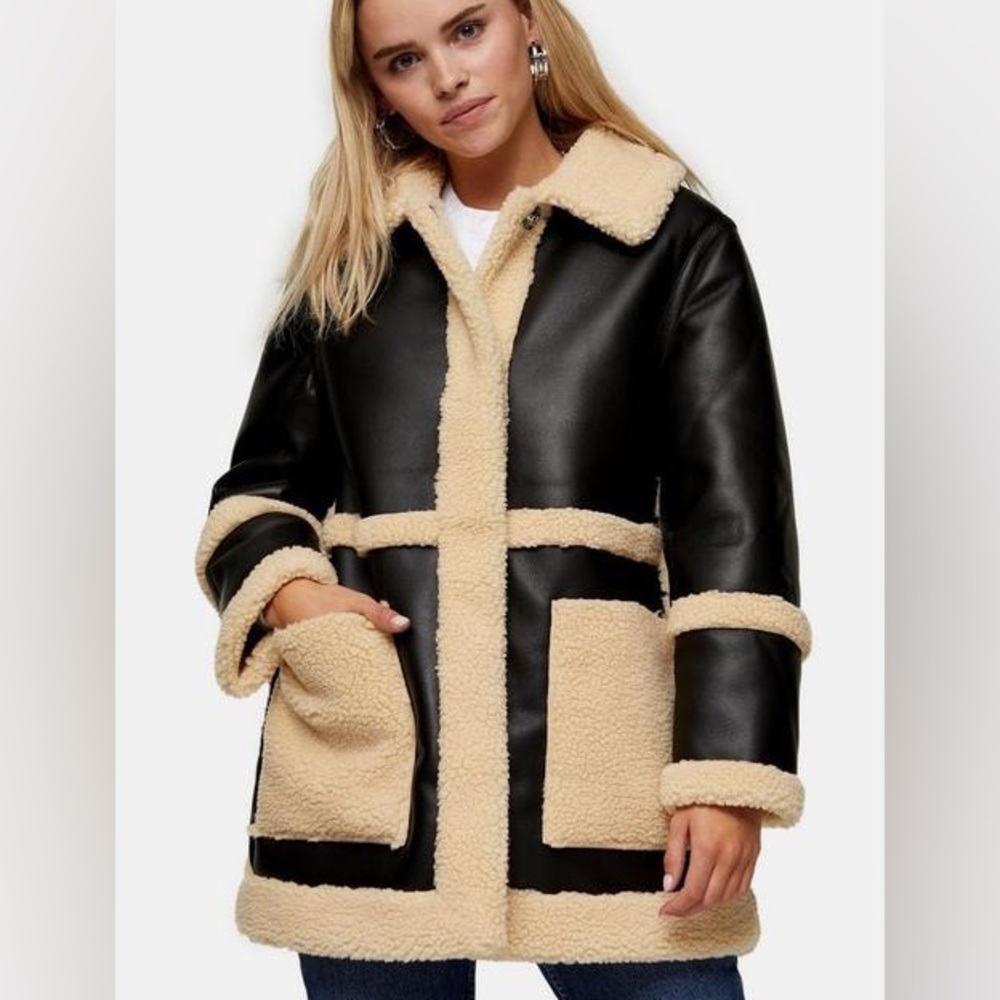 Reversible Borg Fur Jacket